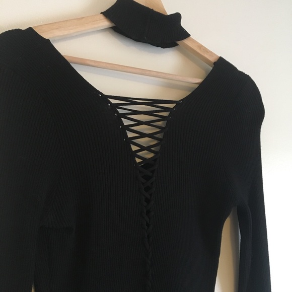 Reversible Midi Long-Sleeve Dress - Picture 6 of 6